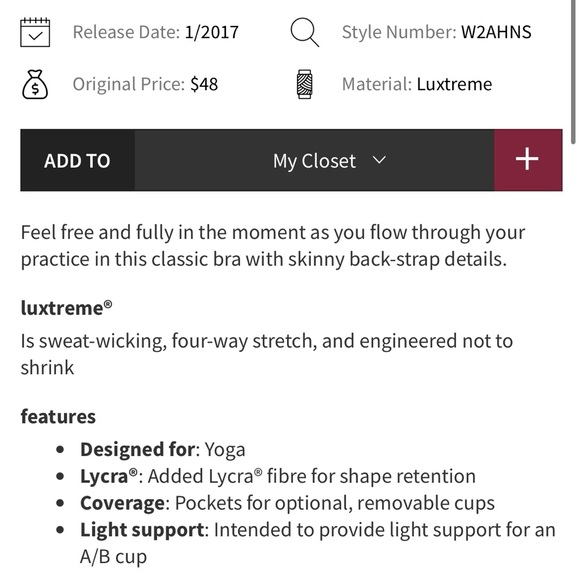 Lululemon Free To Be Bra Heathered Black 8 - Picture 3 of 8